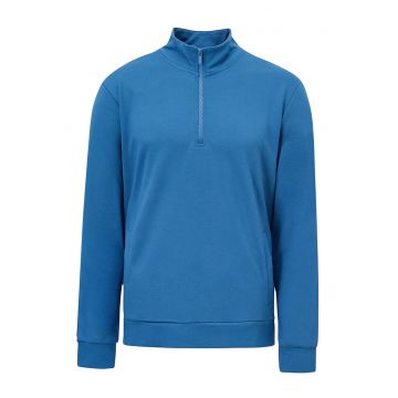 Bluza de trening cu fenta cu fermoar - Albastru inchis