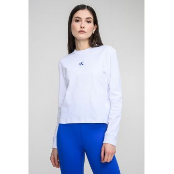 Bluza de trening cu imprimeu logo pe partea din spate - Alb optic