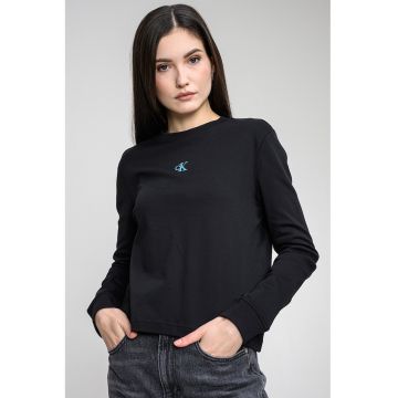 Bluza de trening cu imprimeu logo pe partea din spate - Negru