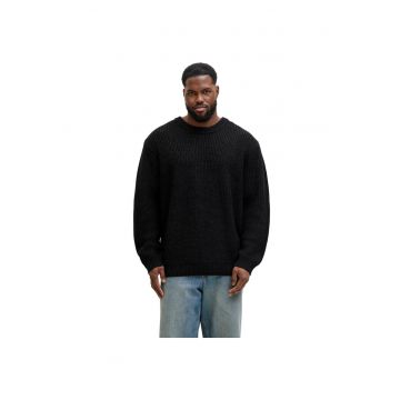 Bluza JACK &JONES Bleeker Knit Crew BF PLS 52300 - Negru