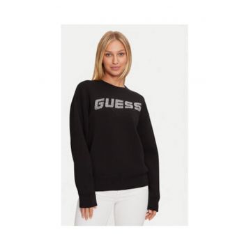 Bluza sport cu decolteu la baza gatului si logo