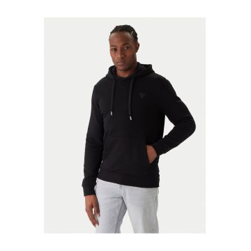 Hanorac barbati  negru - model cu gluga