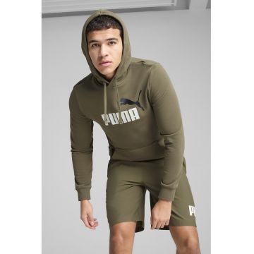 Hanorac cu buzunar kangaroo - Alb/Negru/Kaki