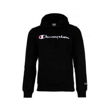 Hanorac cu buzunar kangaroo - Negru