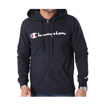 Hanorac cu fermoar casual - Bleumarin