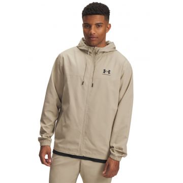 Hanorac cu fermoar - pentru fitness Rival - Maro nisip