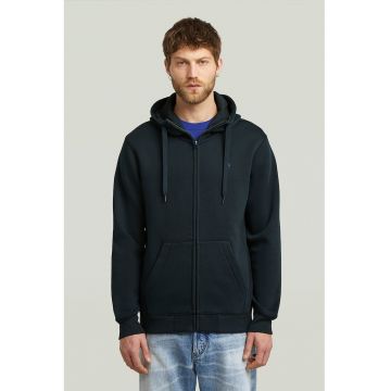 Hanorac cu fermoar si doua buzunare Premium Core - Gri carbune