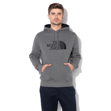 Hanorac cu imprimeu logo si buzunar kangaroo M Drew Peak - Gri melange