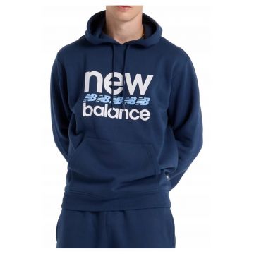 Hanorac cu logo și detalii funcționale - Albastru