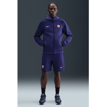 Hanorac cu maneci raglan si fermoar - pentru fotbal FC Barcelona - Ametist