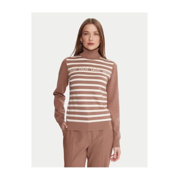 Hanorac dama  bej - dungi