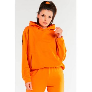 Hanorac dama -  Bumbac/Elastan - Portocaliu