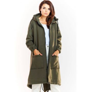 Hanorac dama -  Bumbac - Kaki