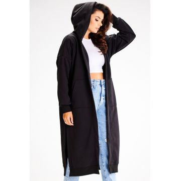 Hanorac dama bumbac negru