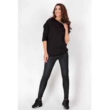 Hanorac dama  bumbac Negru