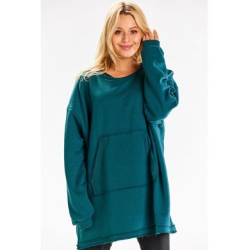 Hanorac dama  bumbac Verde