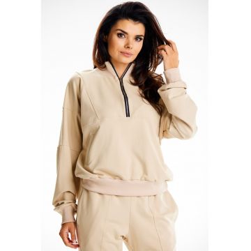 Hanorac dama M316 -  Bumbac/Elastan - Bej
