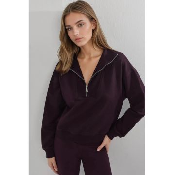 Hanorac dama -  mov - textil