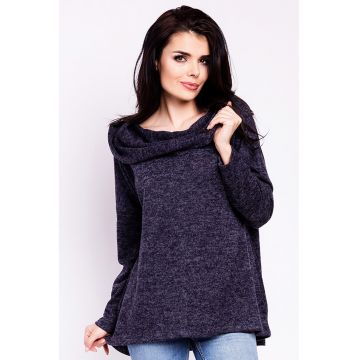 Hanorac dama poliester bleumarin