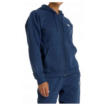 Hanorac lejer cu fermoar si maneci raglan -