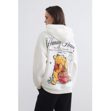 Hanorac lejer cu imprimeu Winnie The Pooh - Rosu/Alb/Portocaliu