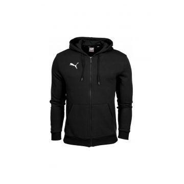 Hanorac sport cu fermoar  Bumbac/Poliester - Negru - Negru