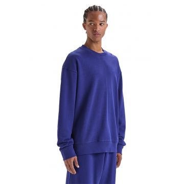 Bluza bumbac unisex Crew Logo - albastru -