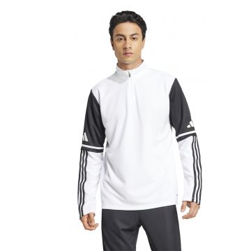 Bluza de trening cu fenta cu fermoar - pentru fotbal Squatra 25 - Alb/Negru