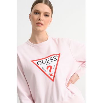 Bluza de trening cu imprimeu logo - Rosu/Alb/Roz pastel