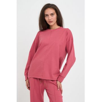 Bluza de trening lejera cu maneci cazute - Rosu