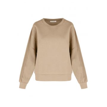 Bluza de trening lejera din amestec din bumbac uni -  B-Allure - bej - Bej