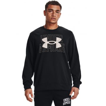 Bluza sport pentru fitness Rival Terry - Negru/Maro nisip