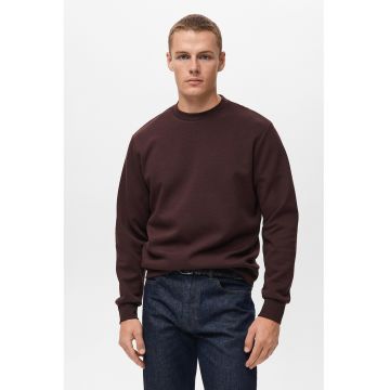 Bluza uni de trening cu decolteu la baza gatului - Violet/Violet pruna