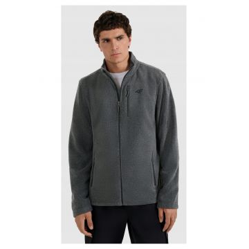 Hanorac barbati  polar cu guler inalt - caldura si confort - gri - 4FWarm