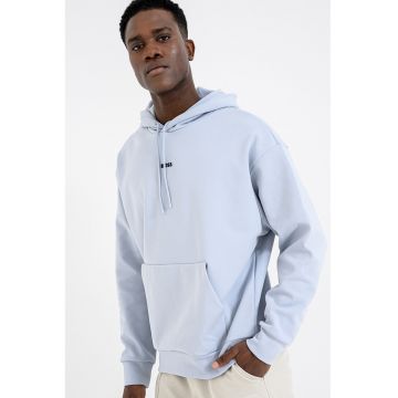 Hanorac cu buzunar kangaroo - Gri deschis