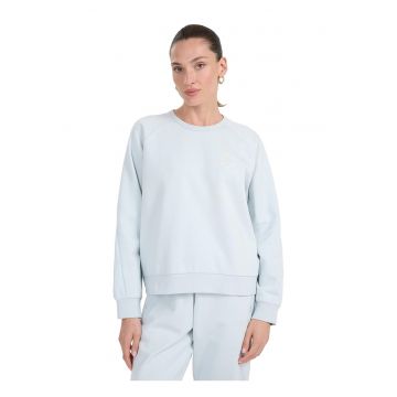 Hanorac dama -  albastru - bumbac - fara gluga