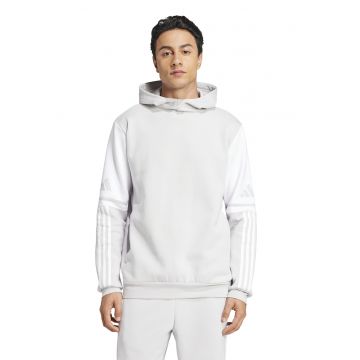 Hanorac din amestec de bumbac cu detaliu logo pentru fotbal - Alb/Gri deschis