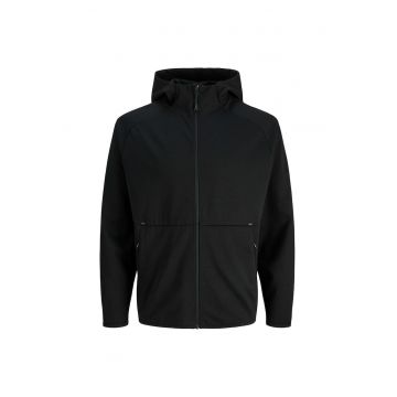 Hanorac JACK &JONES Base Sweat Zip Hood PLS 54386 - Negru