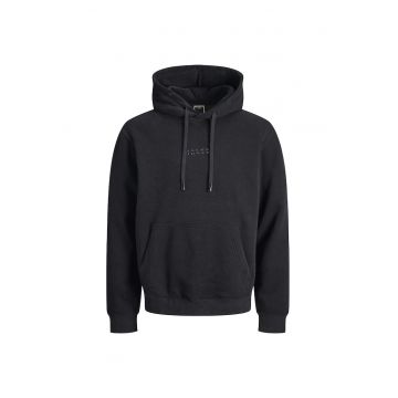 Hanorac JACK &JONES Point Badge Hood Bf 52841 - Negru