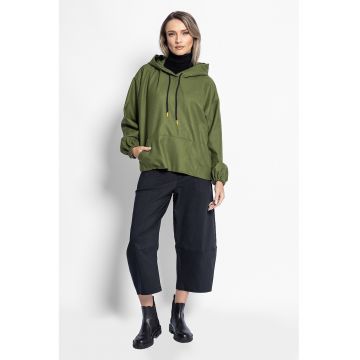 Hanorac lejer din amestec de lana - Verde