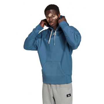 Hanorac regular fit cu buzunar kangaroo - pentru antrenament - Albastru prafuit