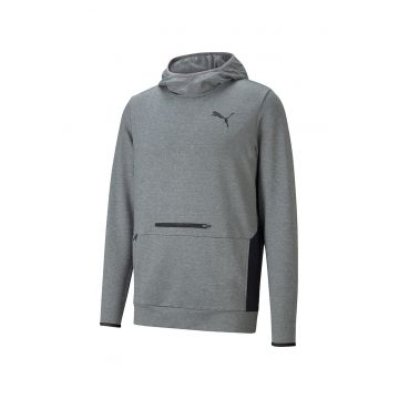 Hanorac slim fit pentru fitness dryCELL RTG - Gri melange