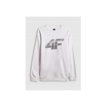 Hanorac sport barbati  alb - french terry - bumbac