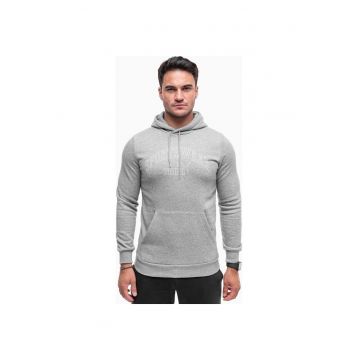 Hanorac sport barbati  Ess+ Logo LAB Gradient - tehnologie warmCELL - Bumbac/Poliester - Gri