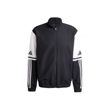 Hanorac sport barbati  Squadra 25 Presentation - negru - poliester - cu fermoar si buzunare laterale