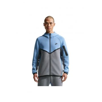Hanorac  Tech Fleece Windrunner FZ 55770 - Gri/Albastru