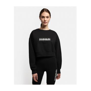 Bluza de trening crop cu imprimeu logo -