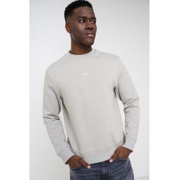 Bluza de trening cu croiala lejera WeSmallCrew - Maro taupe deschis