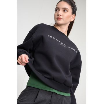 Bluza de trening cu croiala regular-fit si logo - Negru