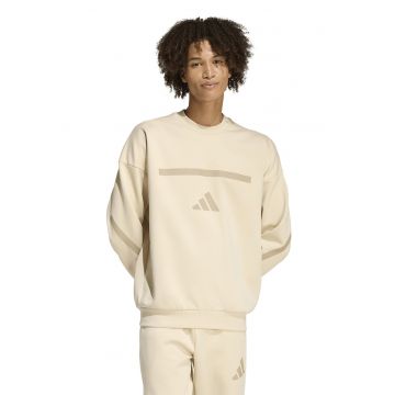 Bluza de trening cu decolteu la baza gatului si maneci cazute Z.N.E. - Bej deschis